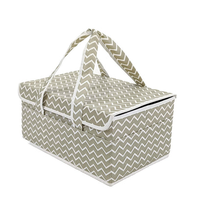 SWIFTZA Baby Diaper Storage Caddy with Lid